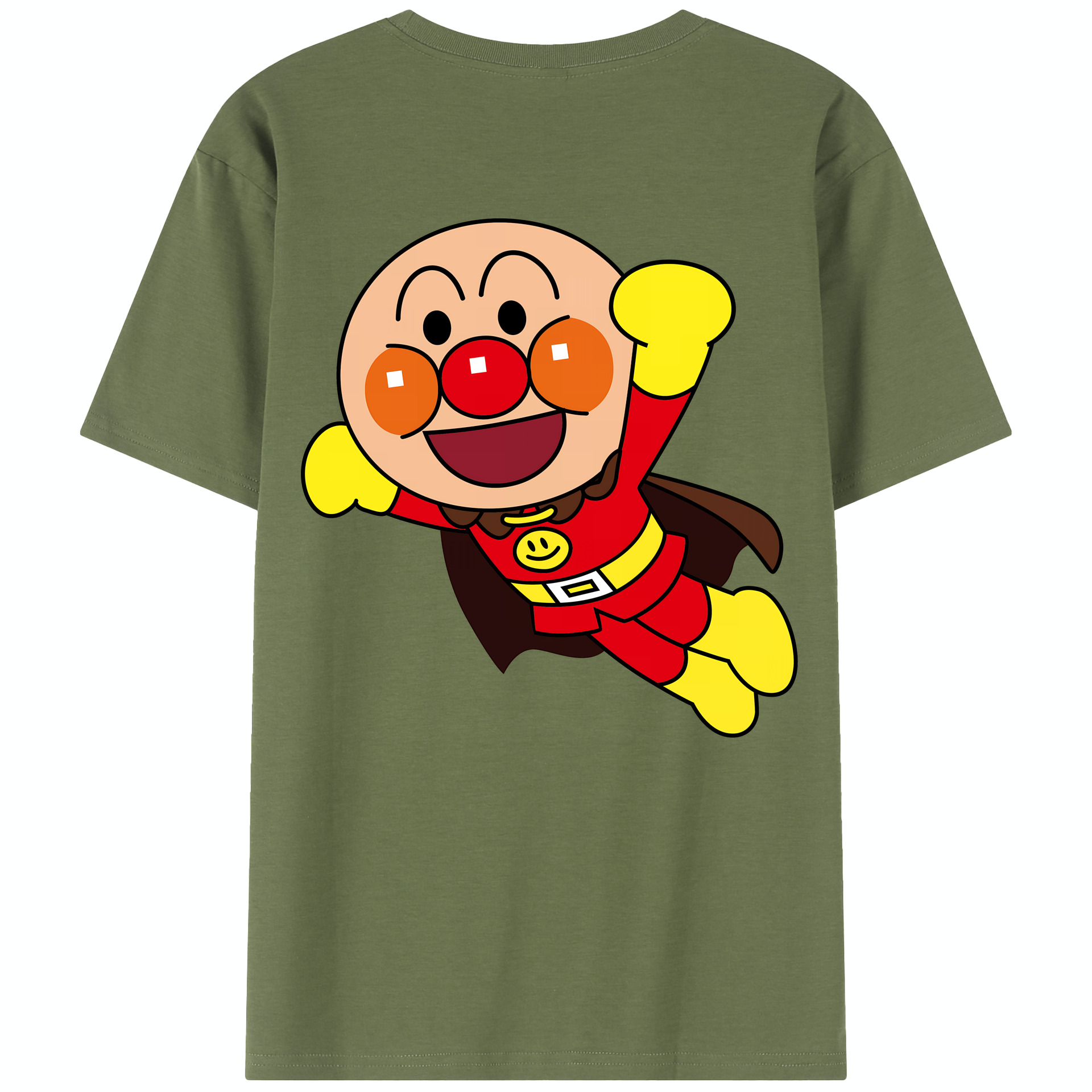 （画像用） アンパンマン Anpanman 綿100％半袖Tシャツ（背面プリント）